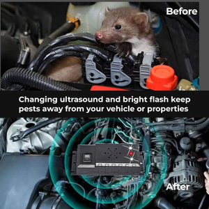 Repelente de Roedores LED 3 en 1 Ecológico Mejorado para Motores de Coche, RVs, Baterías/USB, ABS, Mantiene Alejados <span class=keywords><strong>a</strong></span> los Ratones para Uso en Interiores y Garajes - Product Image 2