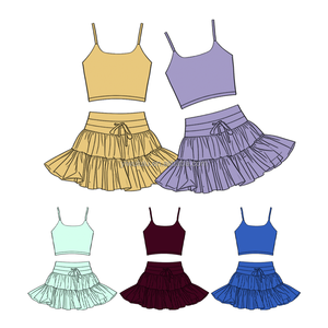 Ensemble de yoga en gros pour enfants, vêtements pour petites filles, tenues de sport pour filles - Product Image 3