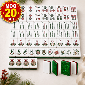 Tuiles de Mahjong Américaines Personnalisées 160 Pièces en Acrylique Gravé Étiquette Privée Fabricant OEM ODM - Product Image 1
