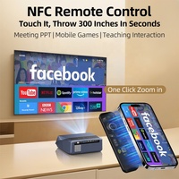 Proyektor LCD LED WIFI 1080P A10Q OEM Pabrik, Autofokus 4K, Proyektor Tablet Bisnis untuk Video Film Luar Ruangan dan Kantor
