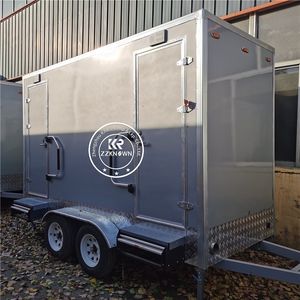 Toilettes mobiles portables de luxe à double porte, remorque WC - Product Image 1