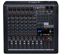 RA-8 Système Audio Professionnel CM, Console de Mixage DJ à 8 Canaux, Boîtier Métallique pour Spectacles Scéniques