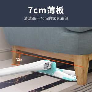 X Shaped Hands Free Flat <b>Mop</b> Microfiber Hook <b>And</b> Loop Fastener For Home Cleaning - Product Image 5