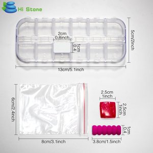 50 pièces bricolage peinture accessoires boîte diamant croix collant argile plateau Kits <span class=keywords><strong>Fix</strong></span> outil diamant <span class=keywords><strong>Art</strong></span> rouleau 5D diamant peinture outils - Product Image 6