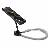 Support de téléphone mobile pour enregistrement vidéo POV, fixation facile, pour vue portrait et paysage