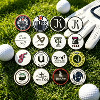 Marcador de Pelota de Golf Magnético Personalizado de Metal con Signo de Paz Anodizado en Cobre, Estilo Hippie, 25 mm, con Nivel de Precisión