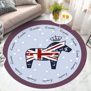 家のカーペットルームラウンドベッドサイドフロア柔らかいラグとカーペット寝室用リビングルーム - Product Image 4