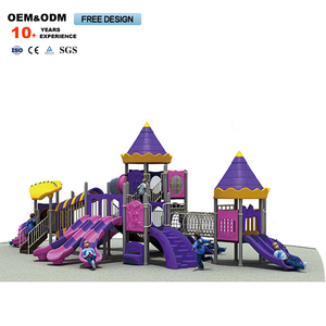 Ensemble de toboggans d'extérieur neufs, directement de l'usine, pour enfants, en métal, plastique et acier, populaires pour les écoles et les centres commerciaux - Product Image 4