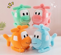 Nouvelle Peluche Mignonne en Forme d'Avion Remplie de Coton PP avec Accessoires Amovibles à Bande Magique, Jouet en Peluche pour Enfants, Ornement, Vente en Gros Usine