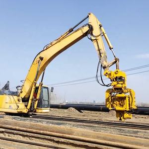 KS60 levha kazık ekskavatör sürücü ekskavatör monte sac kazık Vibro çekiç için yan kavrama hidrolik kazık çakma makinesi - Product Image 5