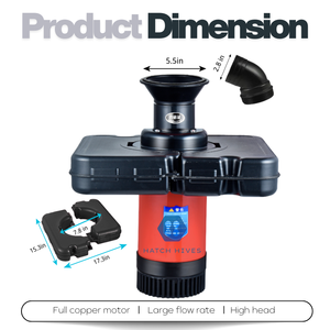 Aérateur flottant pour bassin, entraîné par boîte de vitesses, pour l'amélioration du drainage des jardins et l'aménagement paysager - Product Image 3