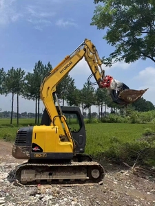 Mini-pelle compacte Hyundai 90 de 9 tonnes de Corée du Sud, haute efficacité, avec godet, certifiée CE EPA, moteur et pompe optimisés - Product Image 3