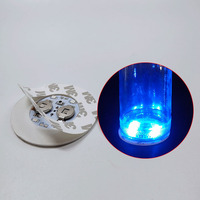 RICHSHINING autocollant de tasse à lumière LED personnalisé autocollant de tasse eva avec lumière flash autocollant de fond de bouteille ktv bar fournitures d'ambiance