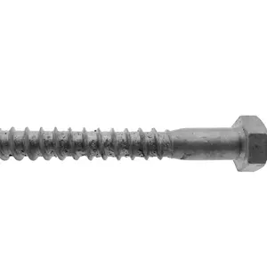DIN571 Hexagon Head Lag <strong>Screw</strong> Carbon Steel Wood <strong>Screw</strong> with Hot Dipped <strong>Galvanized</strong> Finish Hex Wood <strong>Screw</strong> - Product Image 1