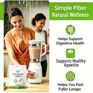 Poudre de Psyllium OEM ODM, Fibres Alimentaires pour le Confort Digestif et le Soutien de l'Appétit, Sans OGM, Végétalien, Sans Gluten - Product Image 3