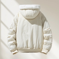 Veste d'hiver respirante à capuche, couleur unie, rétro, chaude, en duvet, personnalisable, veste en duvet pour homme, tendance, pour l'extérieur