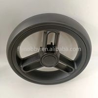 Pneus et roues de poussette pour bébé de 8 pouces, roues en plastique à rayons en mousse EVA, capacité de charge de 25 à 30 kg, dureté 55-60A