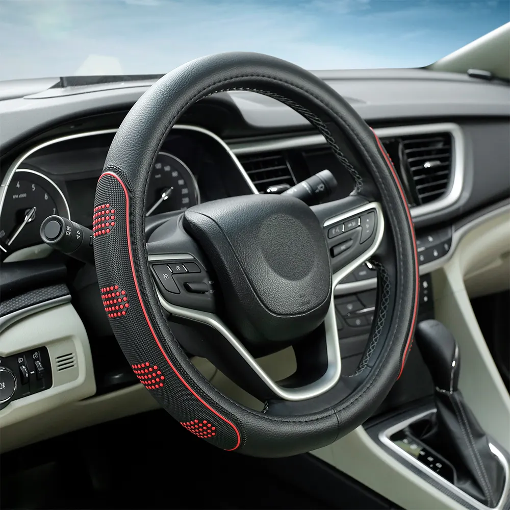 Universal Custom All Car Accessories Online Carbon Fibre Car Steering Wheel Cover
