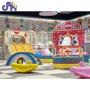 Domerry سيرك موضوع ملعب تجاري داخلي لعب طفل معدات حديقة المغامرة الأطفال مجموعة اللعب الناعمة