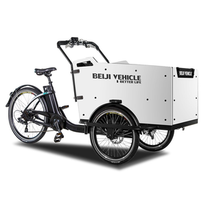 Tricycle électrique familial de style <span class=keywords><strong>danois</strong></span>, vélo <span class=keywords><strong>cargo</strong></span> à café, deux places, tricycle adulte - Product Image 4