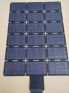 แผงโซลาร์เซลล์แบบพับได้ชนิดโมโนคริสตัลไลน์ พาวเวอร์แบงค์แบบพกพา 150W ประสิทธิภาพ 22% กันน้ำ พกพาสะดวก พับเก็บได้ มีสีให้เลือก หน้าแผง ETFE - Product Image 2