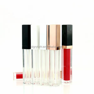 在庫5mlローズゴールドスクエアリップグレーズチューブプラスチック製空口紅チューブスクリューキャップ付き化粧品用ロゴ印刷可能 - Product Image 5