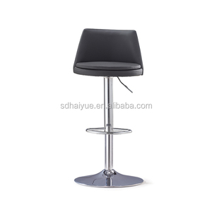 Adjustable Height Swivel Barstools with Ergonomic Backrest, Synthetic Leather, Larger Metal Base, Modern <strong>Tall</strong> Bar <strong>Chairs</strong> - Product Image 2