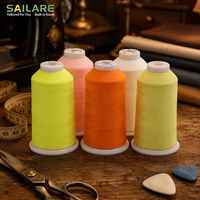Fil à broder 100% polyester, photosensible, anti-bactérien, fantaisie, à changement de couleur UV visible, activé par la lumière solaire