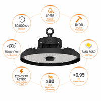 Entrepôt Allemagne Garantie 7 ans 5000K 200 lm par W Liteon 5050 Lentille PC IP65 IK08 100W 120W 150W Projecteur LED UFO Industriel pour Grandes Dépendances