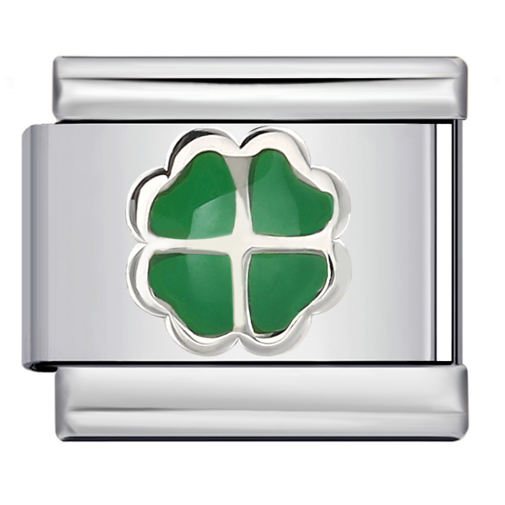 Four-leaf clover-drop green-y687