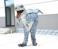 Costume de dinosaure Velociraptor adulte, modèle de simulation, animatronique en métal pour parc d'aventure, parc d'attractions, centre commercial