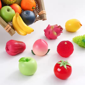 Porte-clés miniature DIY personnalisé en résine 3D, motifs fruits, légumes, bonbons, fast-food artificiel, Orange, Framboise, Raisin, pour maison de poupée et enfants - Product Image 2