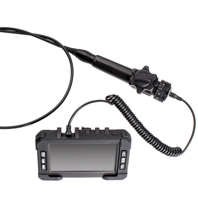 5.5mm 720p HD Flexible Probe Endoscope Machine and Sewer Inspection Camera with Light and Split Monitor