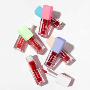 Tube de brillant à lèvres carré de 6,5 ml avec logo personnalisé, étiquette privée, contenant de rouge à lèvres liquide blanc, stockage cosmétique carré vide pour - Product Image 1