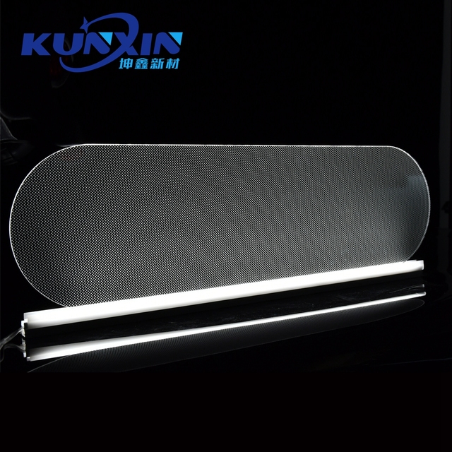 Kunxin Optical Transparent PMMA Edge Lit Acrylic Clear Laser Dotted Acrylic 3mm 4mm 6mm LGP Sheet Led Light Guide Plate