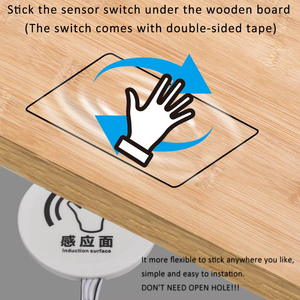 12V-24V quét xuyên thủng 25 mét gỗ Bảng điều chỉnh cảm ứng thông minh cảm biến <span class=keywords><strong>LED</strong></span> kiểm soát chuyển đổi ánh sáng tay quét kiểm soát Dimmable cảm ứng mờ - Product Image 5