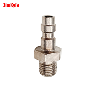 Adaptador Neumático de Acero Inoxidable Resistente a la Corrosión, Rosca Macho de 1/4 de Pulgada, para Conexión de Mangueras de Aire Industriales, Venta al Por Mayor - Product Image 1