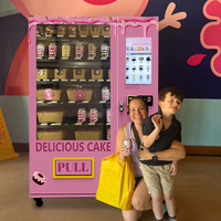 Distributeur automatique de gâteaux intelligent ZhongDa avec écran tactile de 22 pouces, paiement par carte de crédit/QR, SDK et surveillance à distance