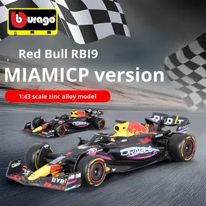 Burago 1:43 Red Bull Rb19 Miami Grand Prix F1 Modèle de voiture de course en plastique ABS moulé sous pression <span class=keywords><strong>2023</strong></span> - Product Image 4