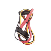 SATA7 + 15 22 Pines, Cable de alimentación de datos SATA, Conector de extensión SATA de 22 pines para HDD SSD de 2,5 ''y 3,5''