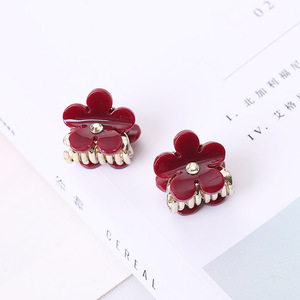 Mini Pinzas para el Cabello con Diseño de Flores Coloridas para Niñas, Pinzas Pequeñas de Acetato y Metal para Bebés - Product Image 6