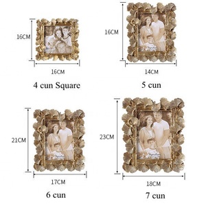 Khung Ảnh Nhựa Resin Hình Lá Bạch Quả Vàng 4Inch 6 Inch Trang Trí Nhà Châu Âu Thịnh Hành - Product Image 6