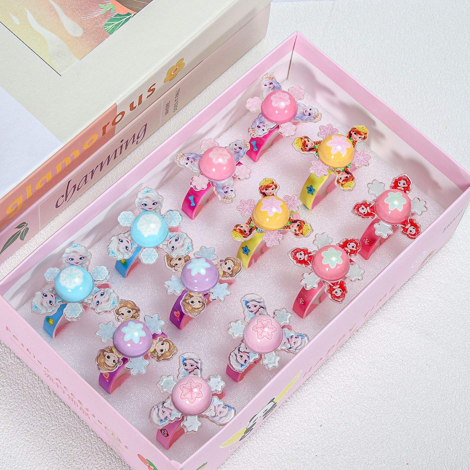 สร้อยข้อมือกระพริบ6ดาวเจ้าหญิง1ชิ้น