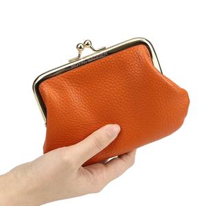 Porte-monnaie AndoBag pour femmes en cuir de vache véritable, porte-cartes décontracté, mini sac de rangement, petit portefeuille court avec fermeture à pression 1507 - Product Image 5