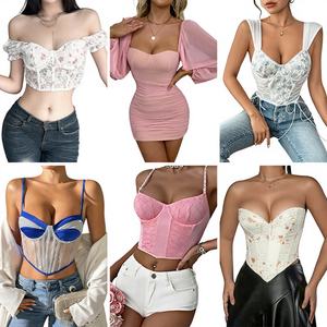 Nuevo Top de Verano 2026 para Mujer, Top de Gasa sin Mangas, Top Corto Sexy con Tirantes, Envío Aleatorio - Product Image 1