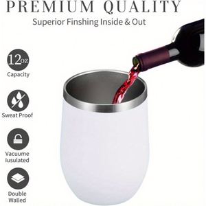 Stainless Steel Tumbler 12oz Vacuum Insulated Travel Cup Lid <b>Straw</b> Multi Color Set 6-12 Hours Thermal Insulation Boiling Water - Product Image 6