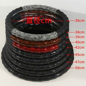 Fundas para Volante de Coche y Camión, Cuero Artificial, Doble Costura, Grano de Madera de Melocotón, Antideslizante, Resistente al Desgaste, Ajuste Universal - Product Image 3