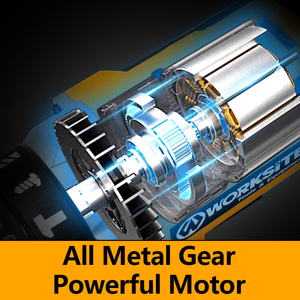 Perceuse à percussion sans fil professionnelle WORKSITE 20V, batterie au lithium 2Ah, qualité industrielle, couple de 40 N.m, mandrin de 13 mm, poignée ergonomique - Product Image 4