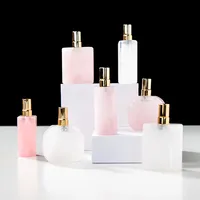 Flacon de parfum en pierre précieuse naturelle, flacon de recharge de parfum en cristal de quartz rose transparent