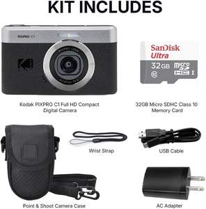 Cámara Digital <span class=keywords><strong>Kodak</strong></span> <span class=keywords><strong>PIXPRO</strong></span> C1 de 13MP, Compacta, Apuntar y Disparar, Pantalla LCD Abatible de 2.8 Pulgadas y 180°, Lente Gran Angular de 26 mm, Zoom 4X, 1080P Full HD - Product Image 6